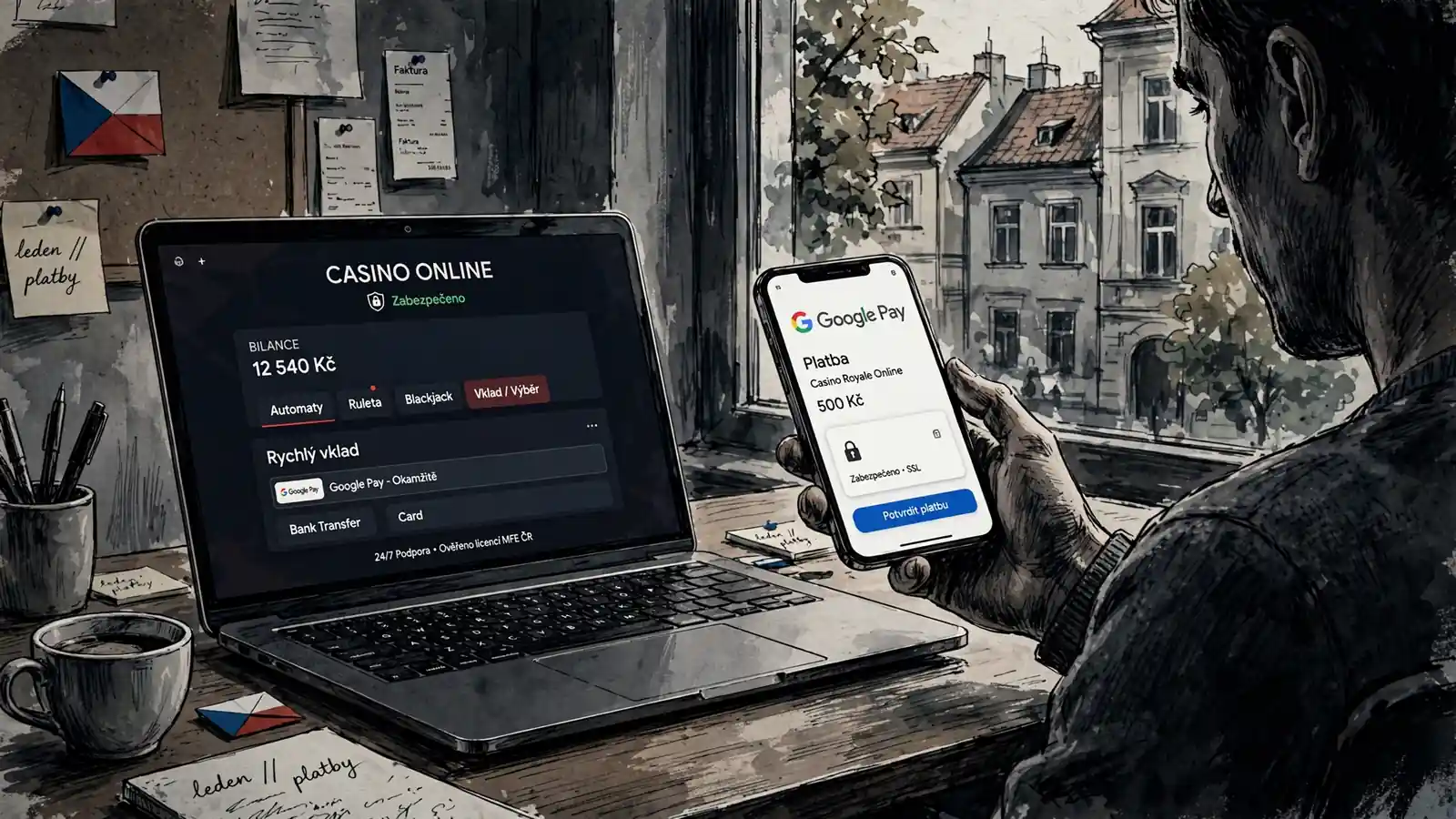 Nejlepší online casino s vkladem přes Google Pay